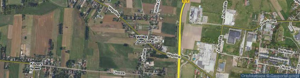 Zdjęcie satelitarne Wólka Grodziska ul.